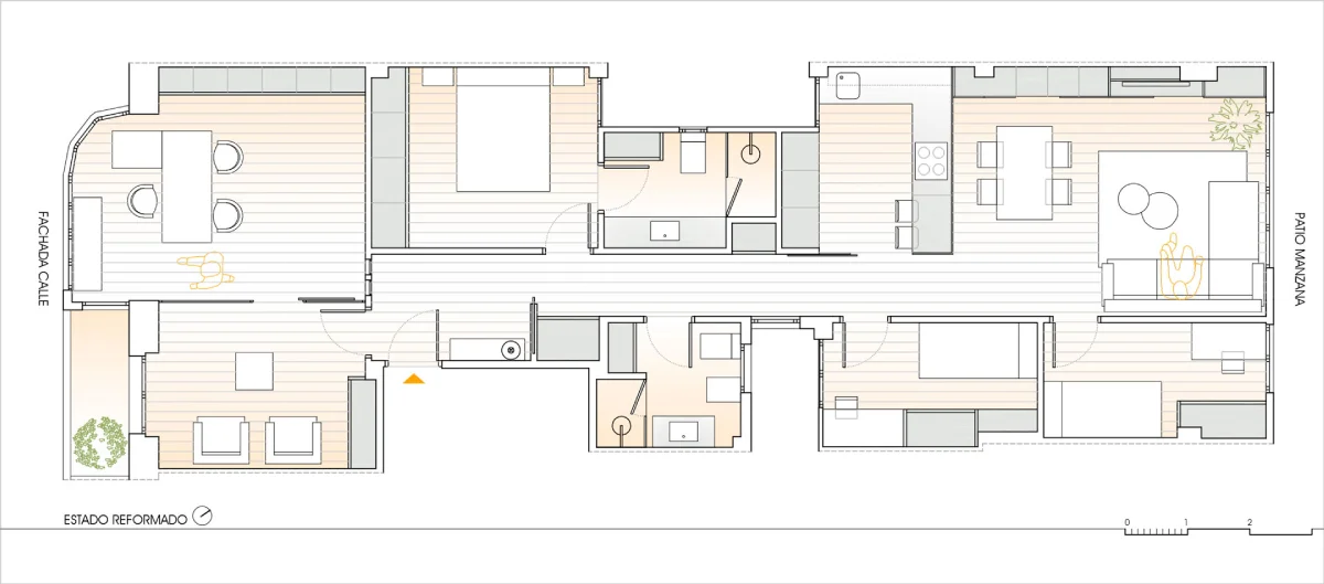 11 Reforma casa despacho montaje antes plano 1